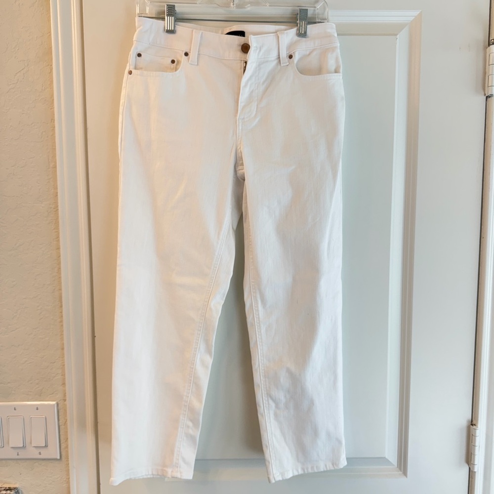 Talbots Women's Straight Leg Jeans - White